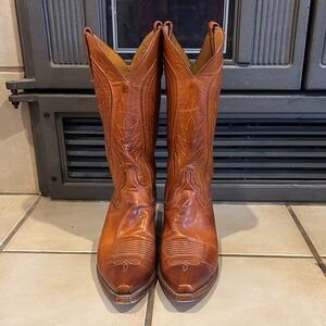 Brown Leather Cowboy Boots